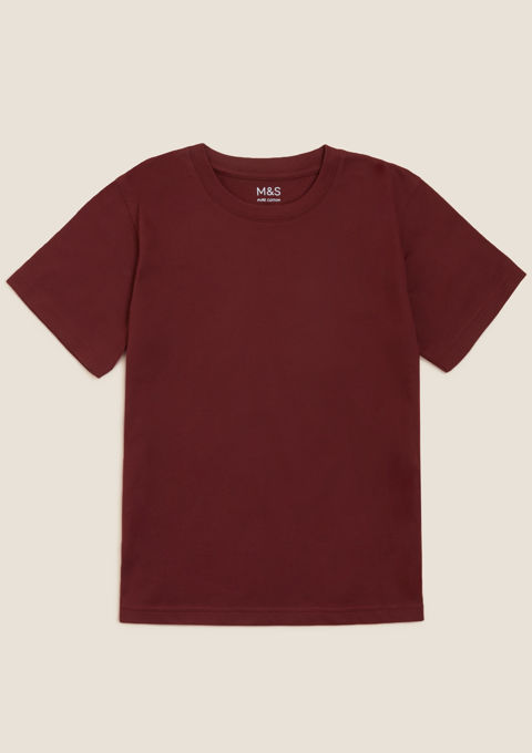 T shirt burgundy best sale