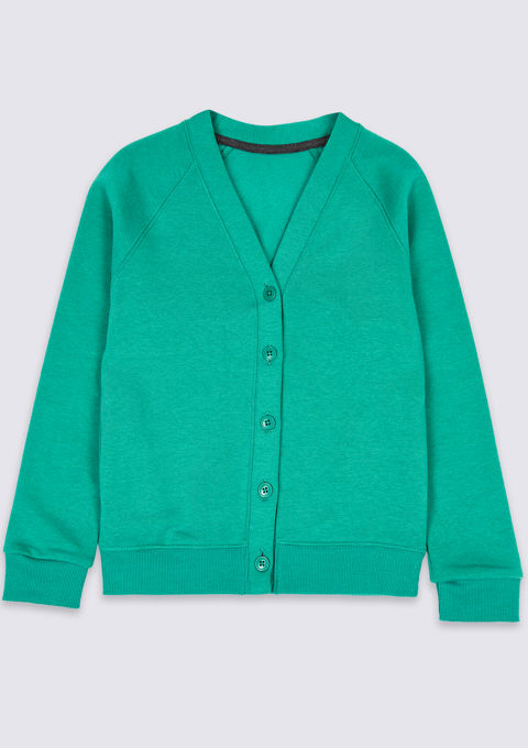 Girls 2025 teal cardigan