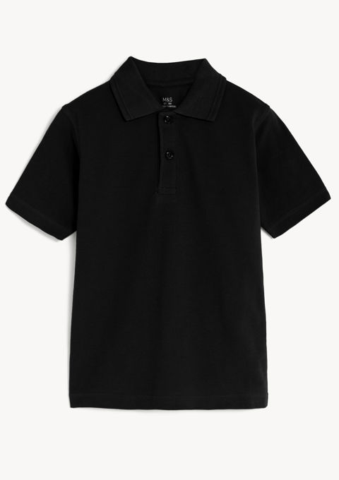 Black polo shirt sales girls