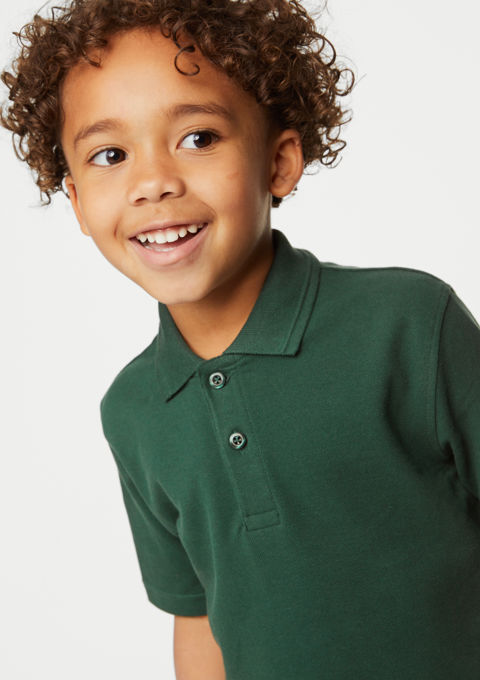 Childrens green polo shirts best sale