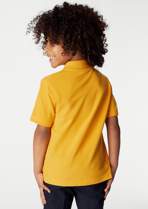 Unisex S S Cotton Gold Polo Shirt