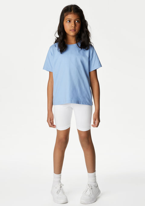 Kids white cycling best sale shorts