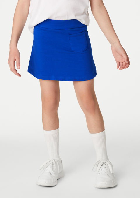 Royal blue cotton sales skirt