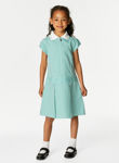 Green check school summer top dresses