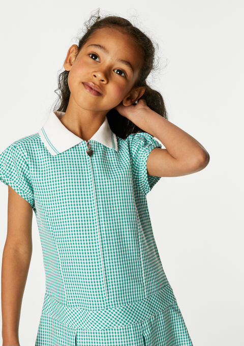 Green summer school dress hotsell