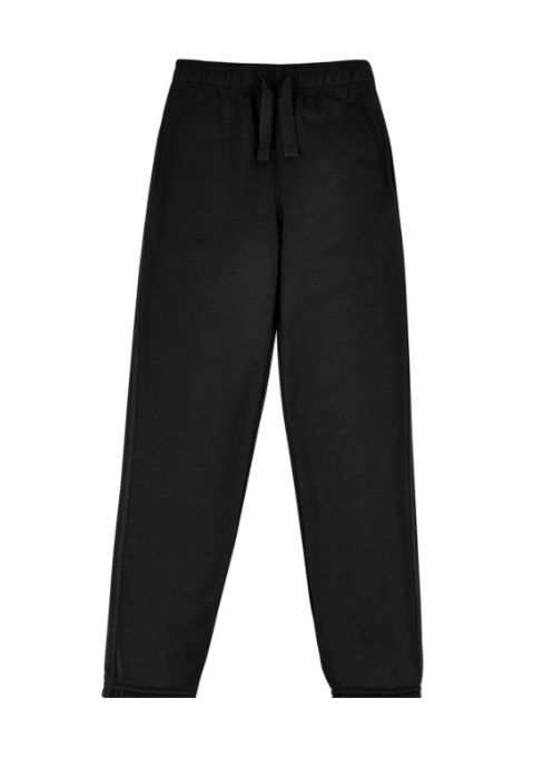 Unisex Plain Black Jogger 4 18Yrs