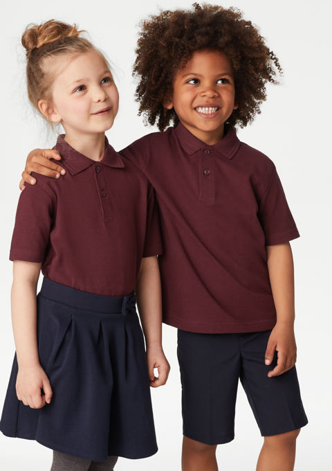 Kids burgundy polo sales shirt