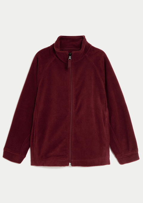 Burgundy clearance fleece jacket