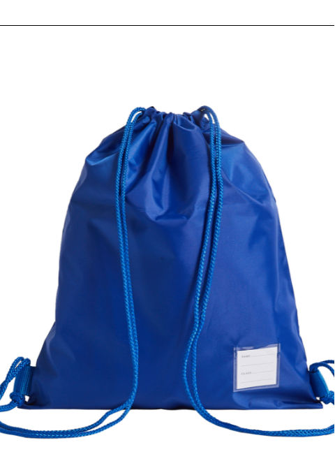 Royal blue drawstring bag hotsell