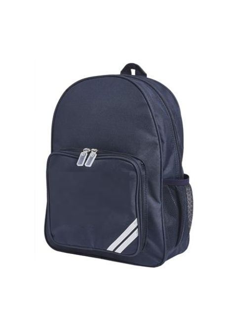 Plain Navy School Backpack Small
