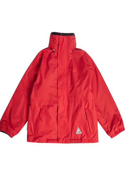 Girls red top school coat