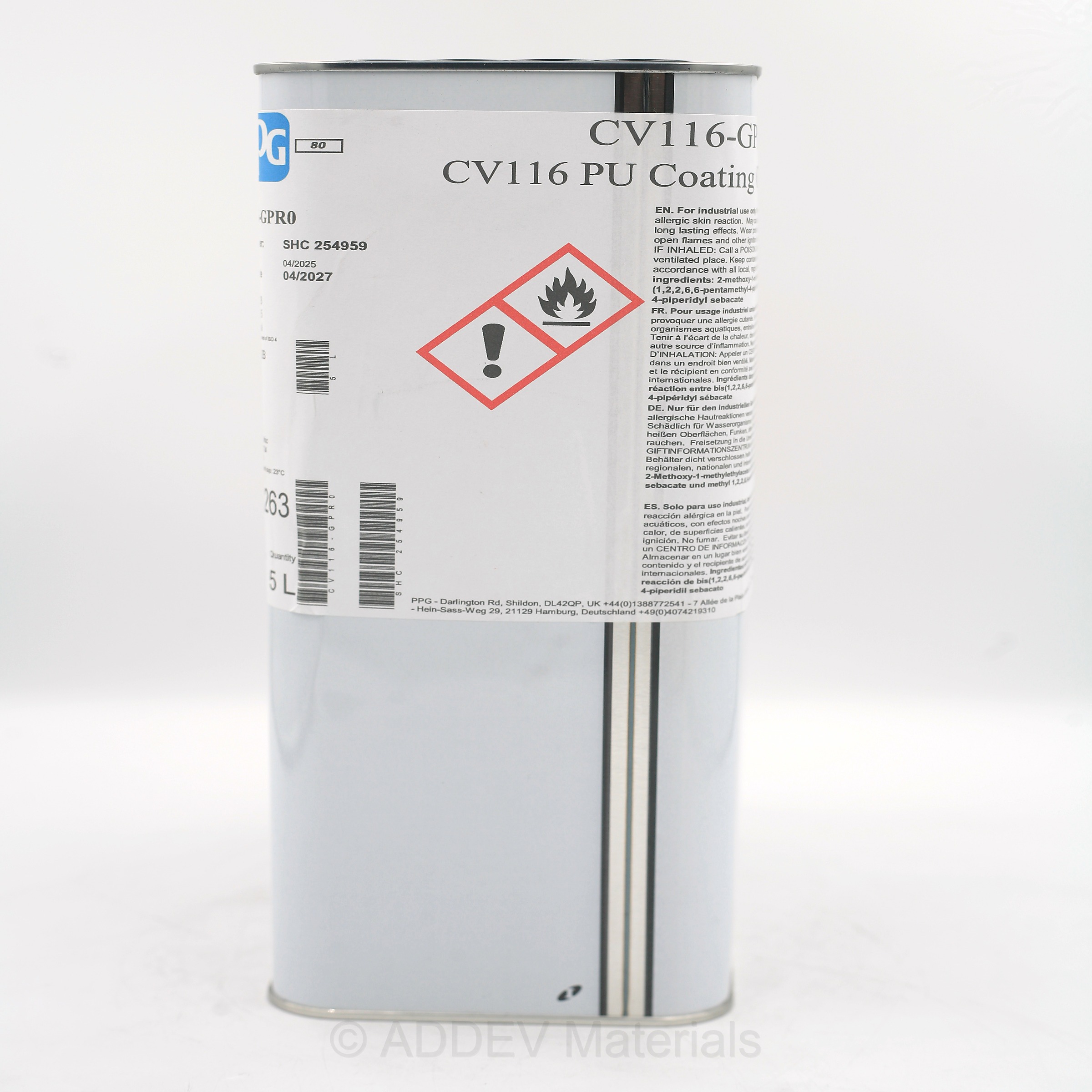 CV116-GPR0 CLEAR POLYURETHANE GLAZECOAT 5LTR