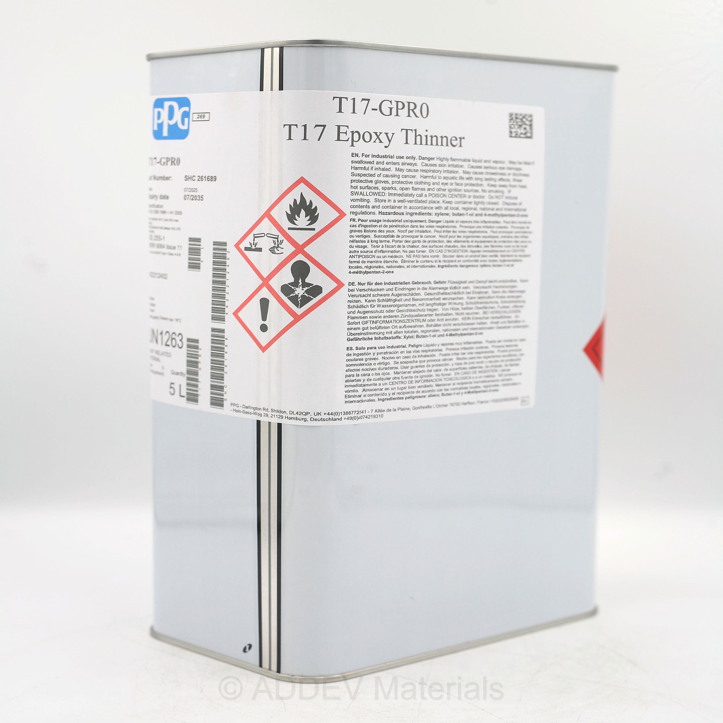 T17-GPR0 EPOXY THINNER 5LTR
