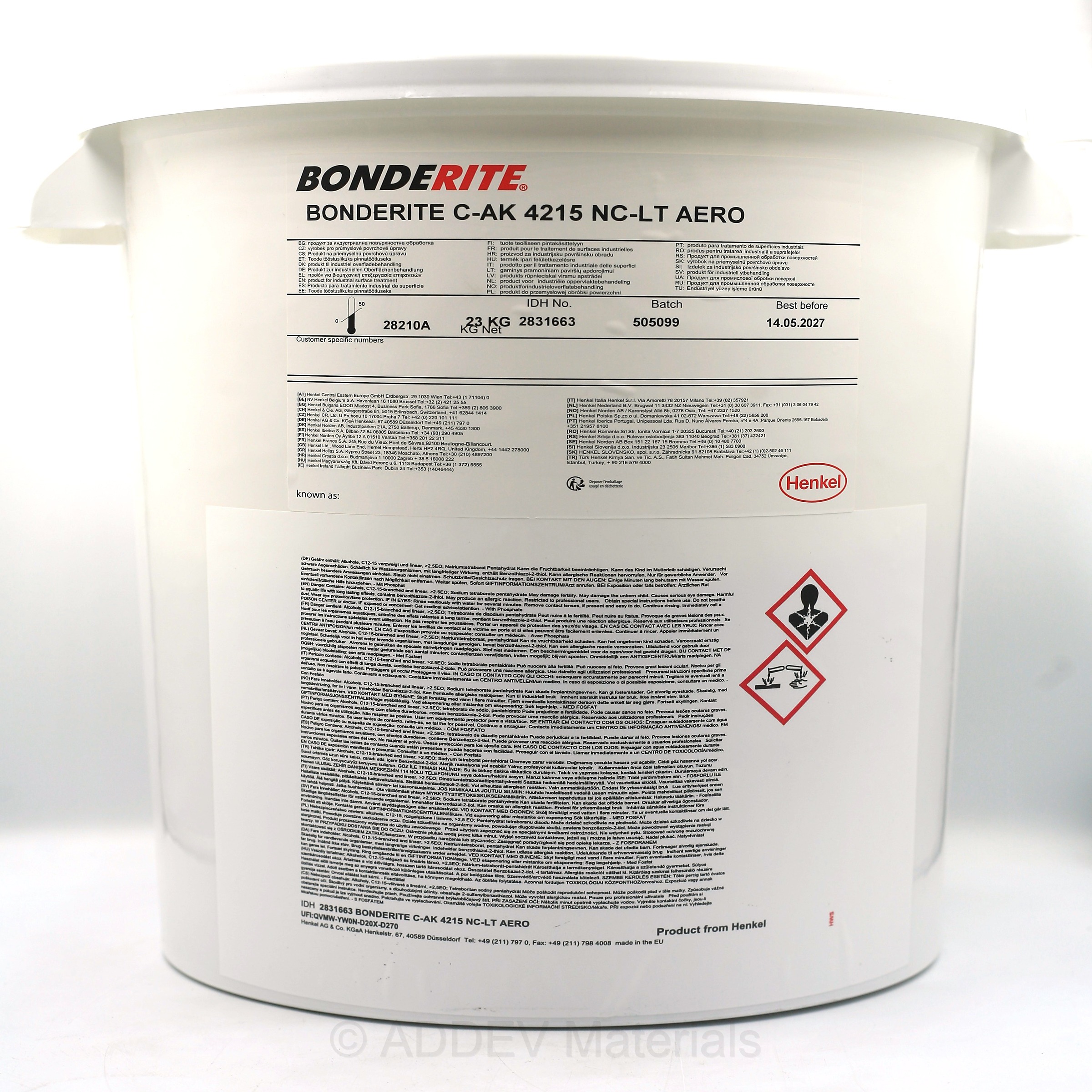 2831663 BONDERITE C-AK 4215 NC-LT AERO ALKALINE CLEANER 23KG