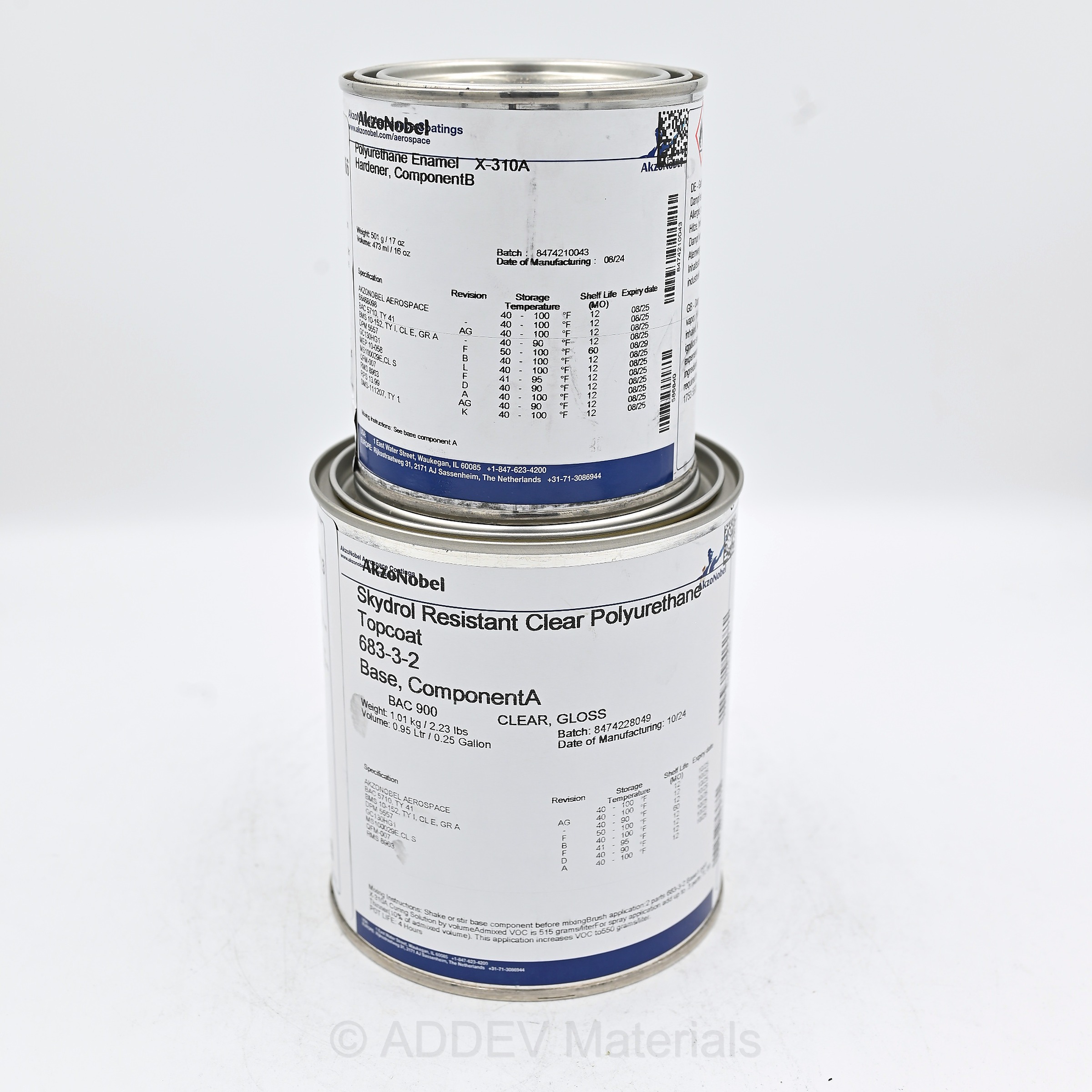 683-3-2/X-310A POLYURETHANE TOPCOAT BAC900 CLEAR 1.5QK KIT