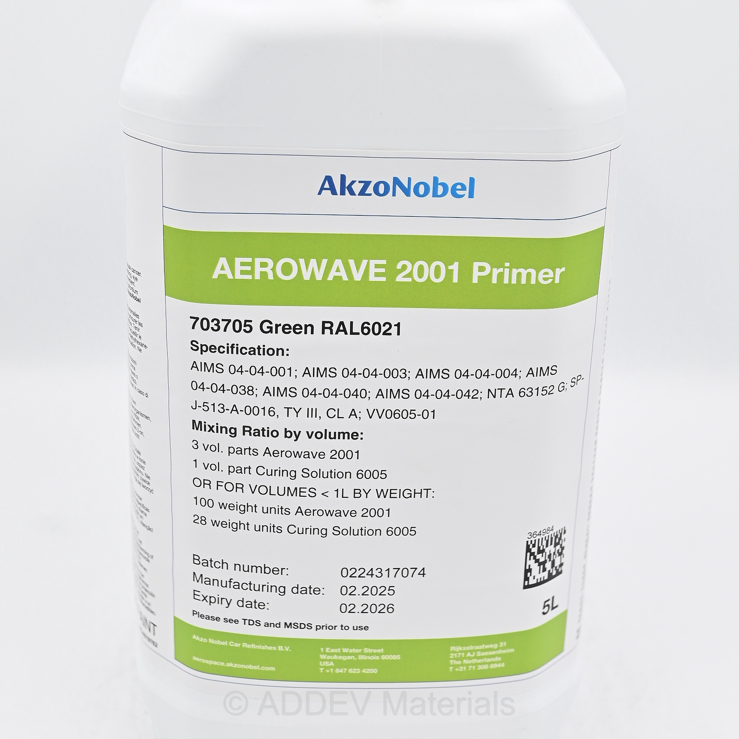 AEROWAVE 2001 RAL6021 GREEN PRIMER 5LTR
