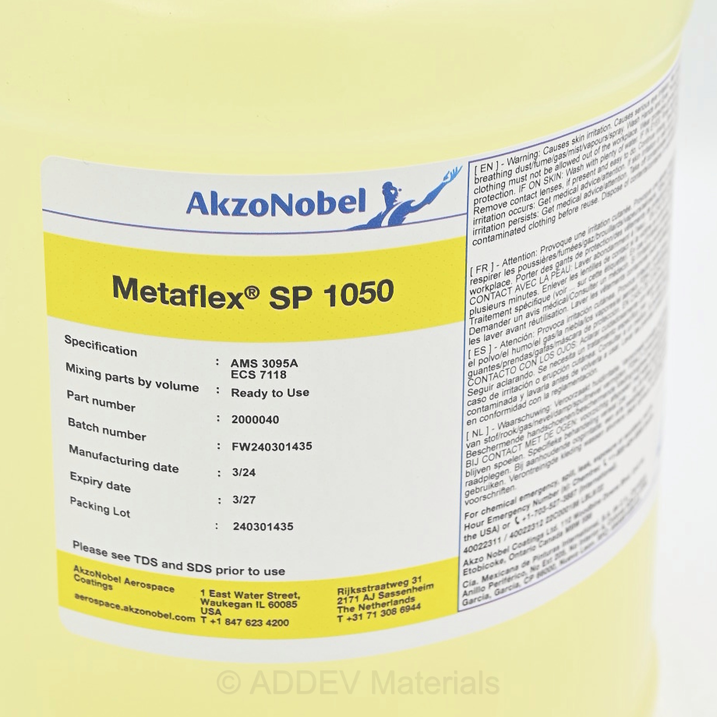 METAFLEX SP 1050 SINGLE PACK PRETREATMENT 1USG