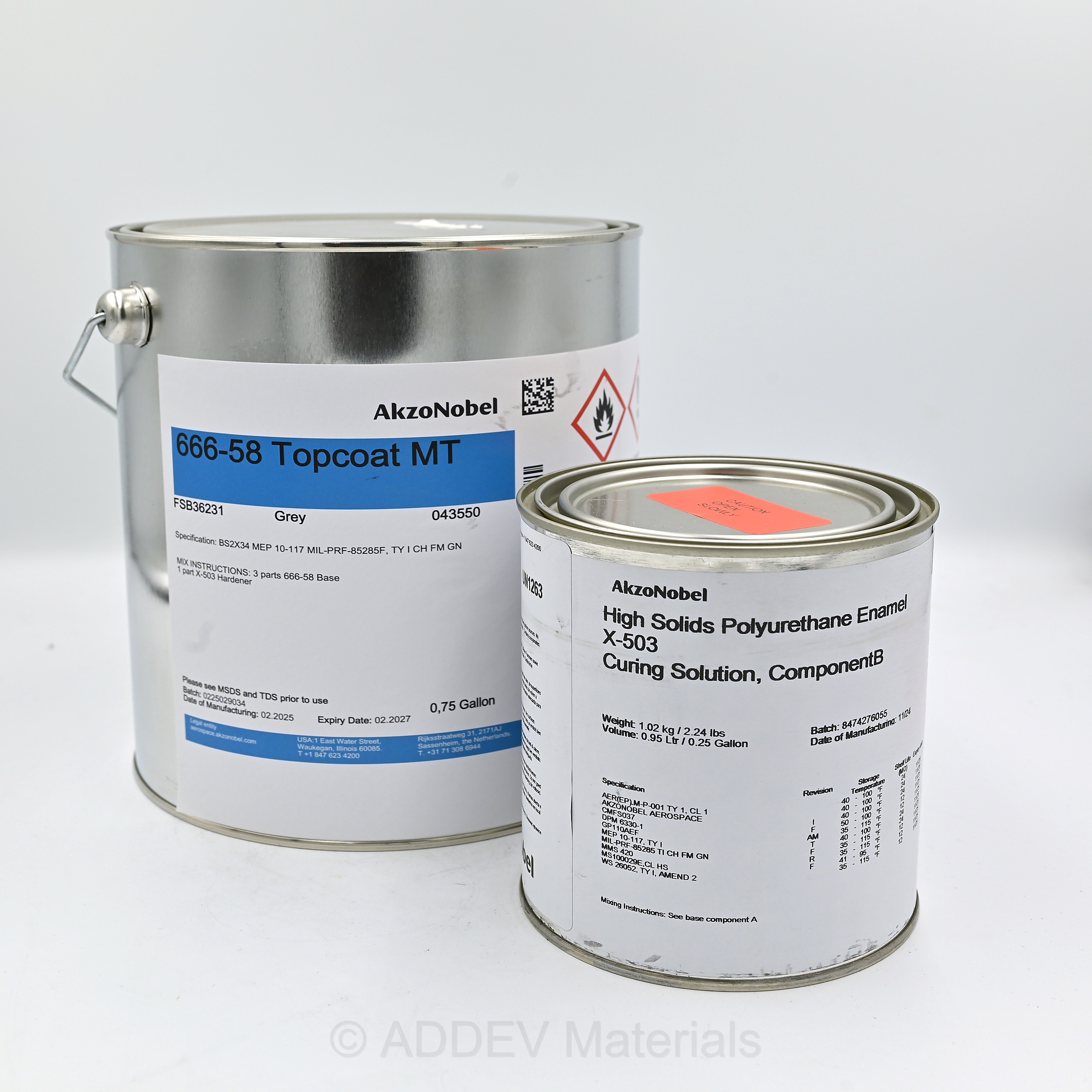 666-58-6231/X503 POLYURETHANE TOPCOAT FS36231 GREY 1USG KIT