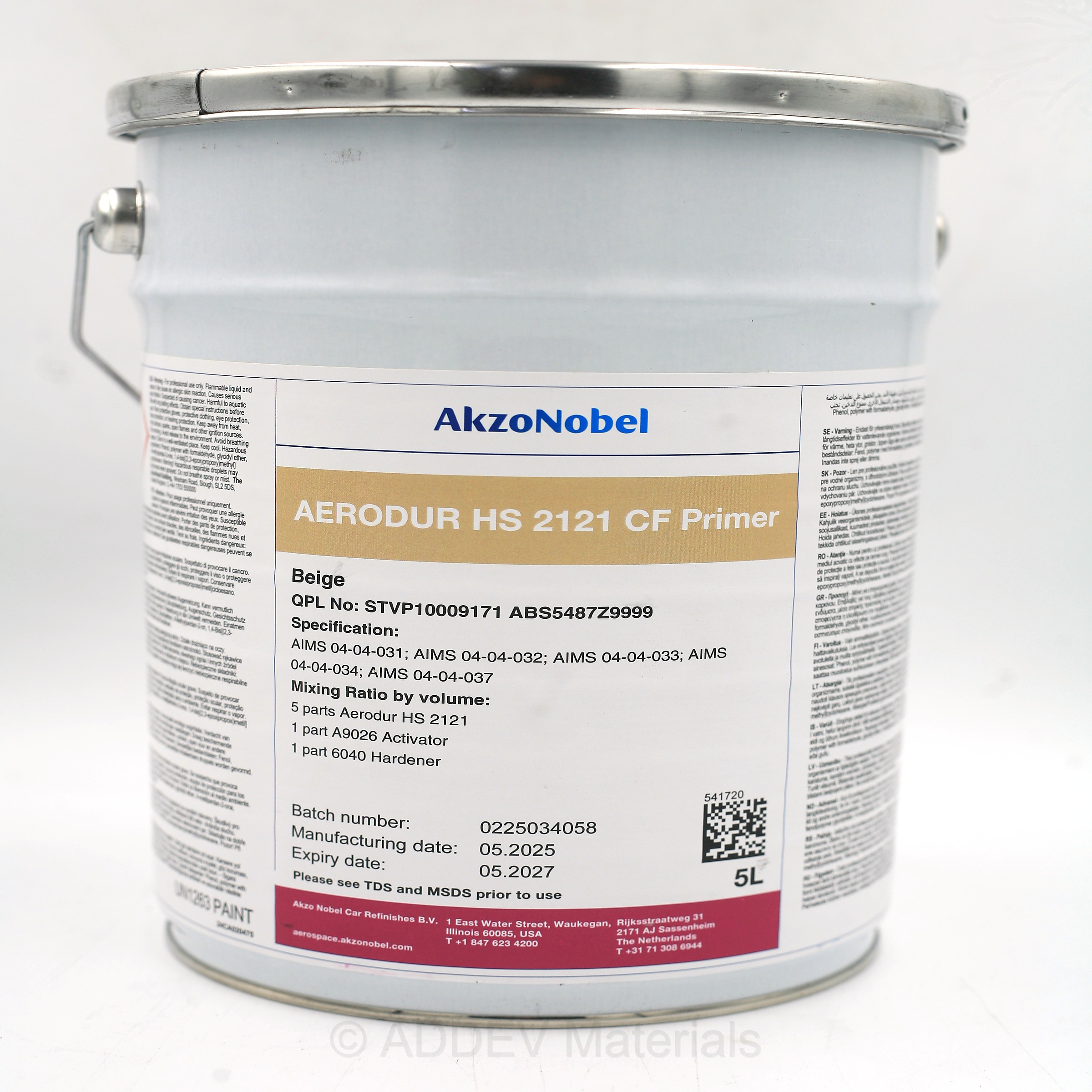 AERODUR HS 2121 CF PRIMER BEIGE 5LTR
