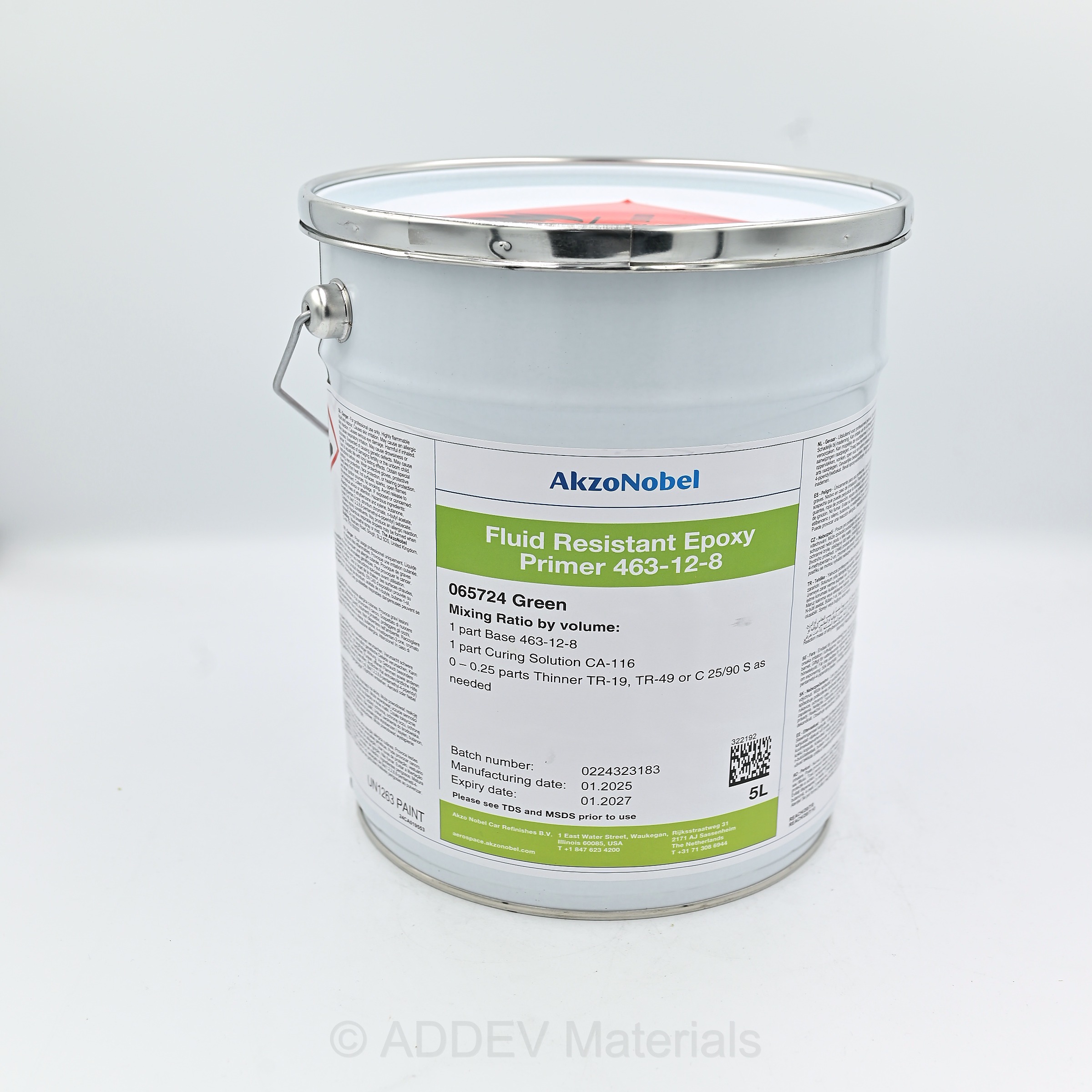 463-12-8 FLUID RESISTANT PRIMER GREEN 5LTR
