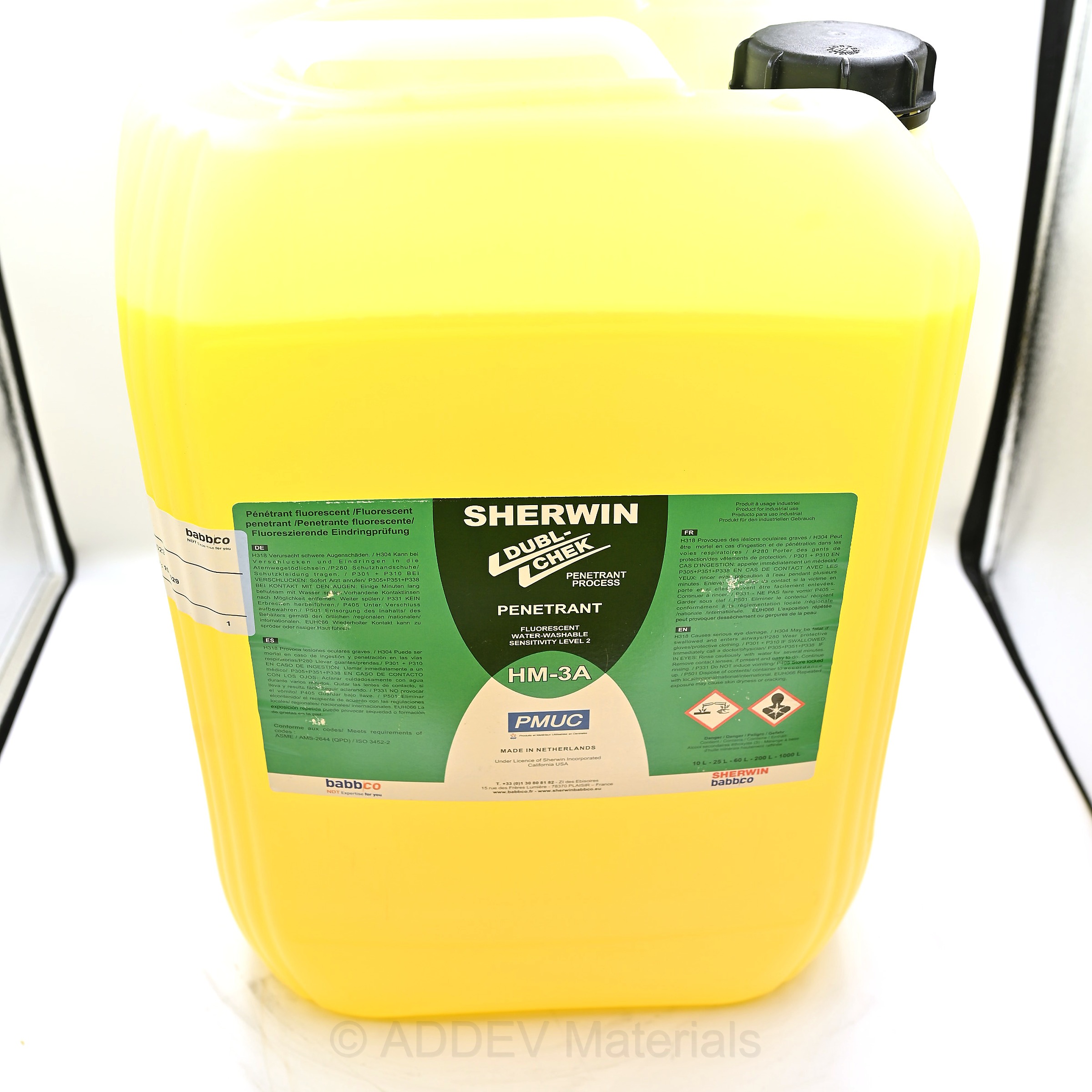 HM-3A WATER WASHABLE FLUORESCENT PENETRANT 25LTR