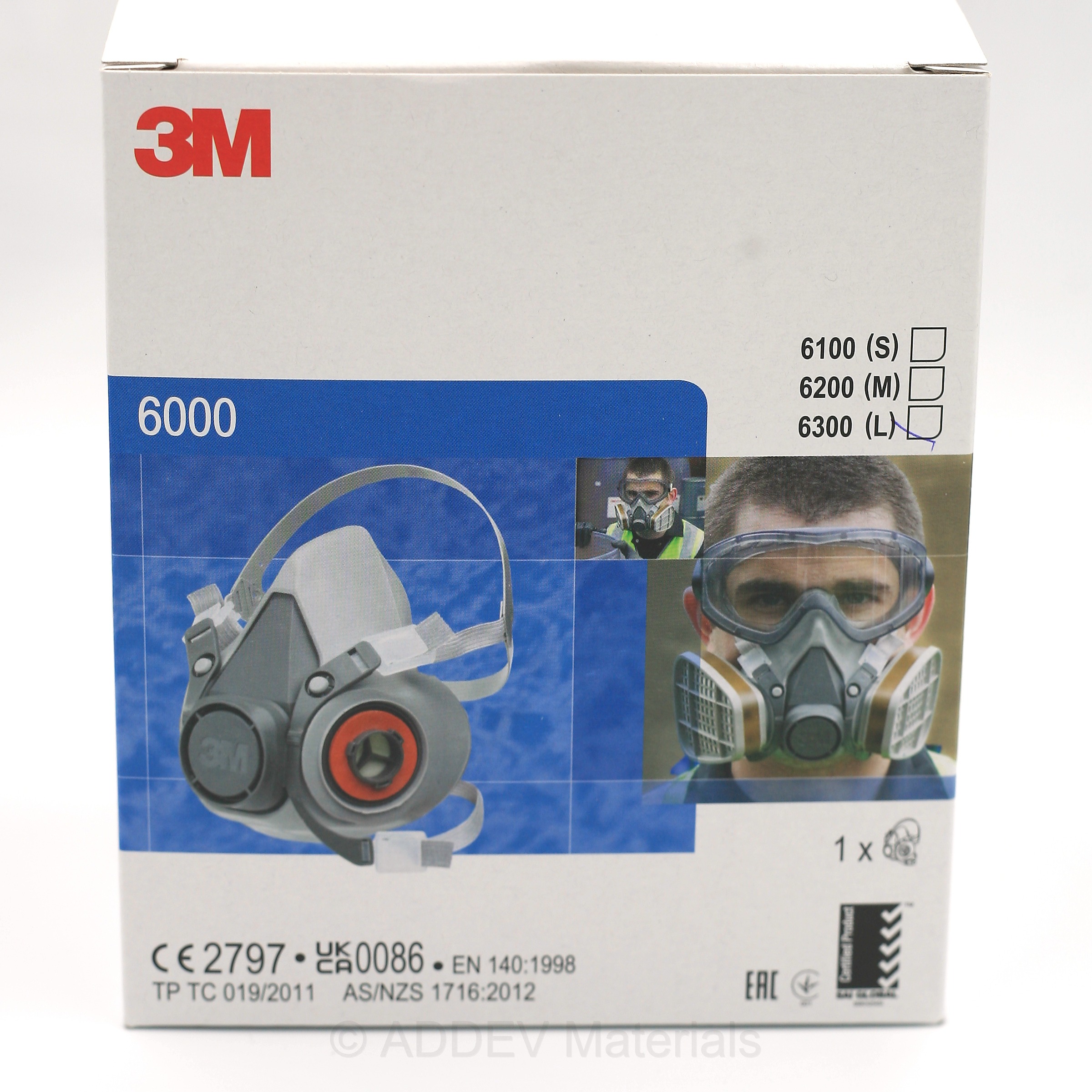 3M-6300-L HALF FACE RESPIRATOR