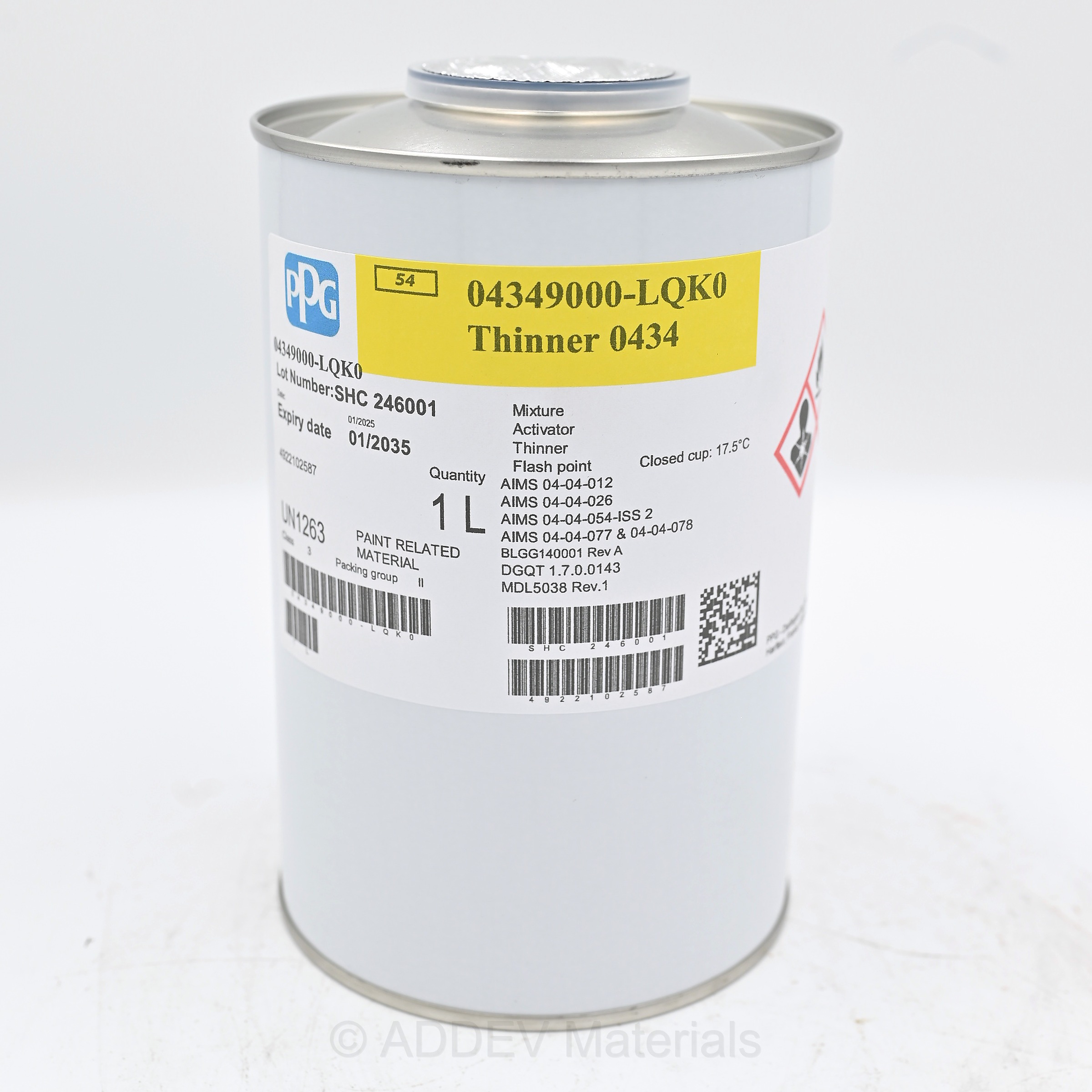 04349000-LQK0 THINNER FOR P99 1LTR