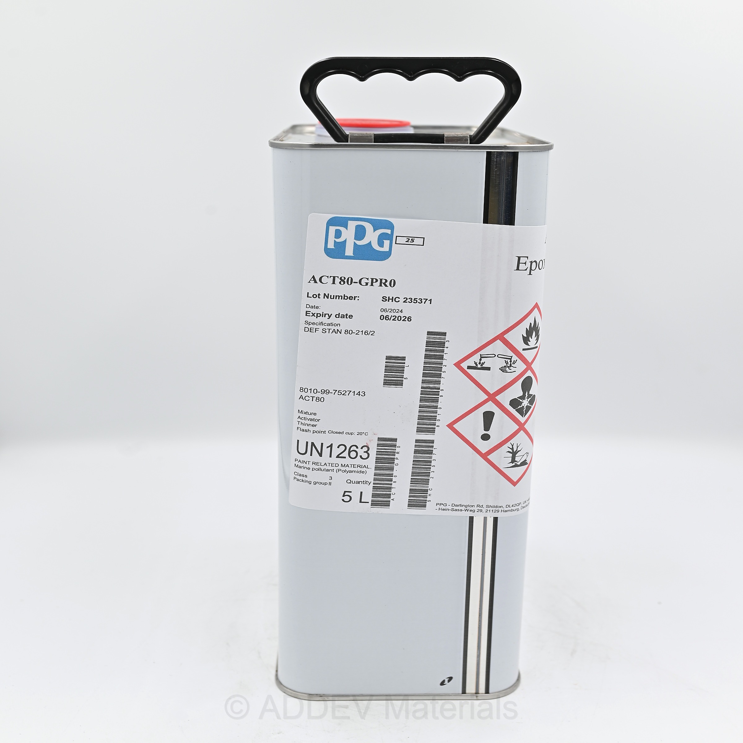 ACT80-GPR0 EPOXY ACTIVATOR FOR FR80 5LTR
