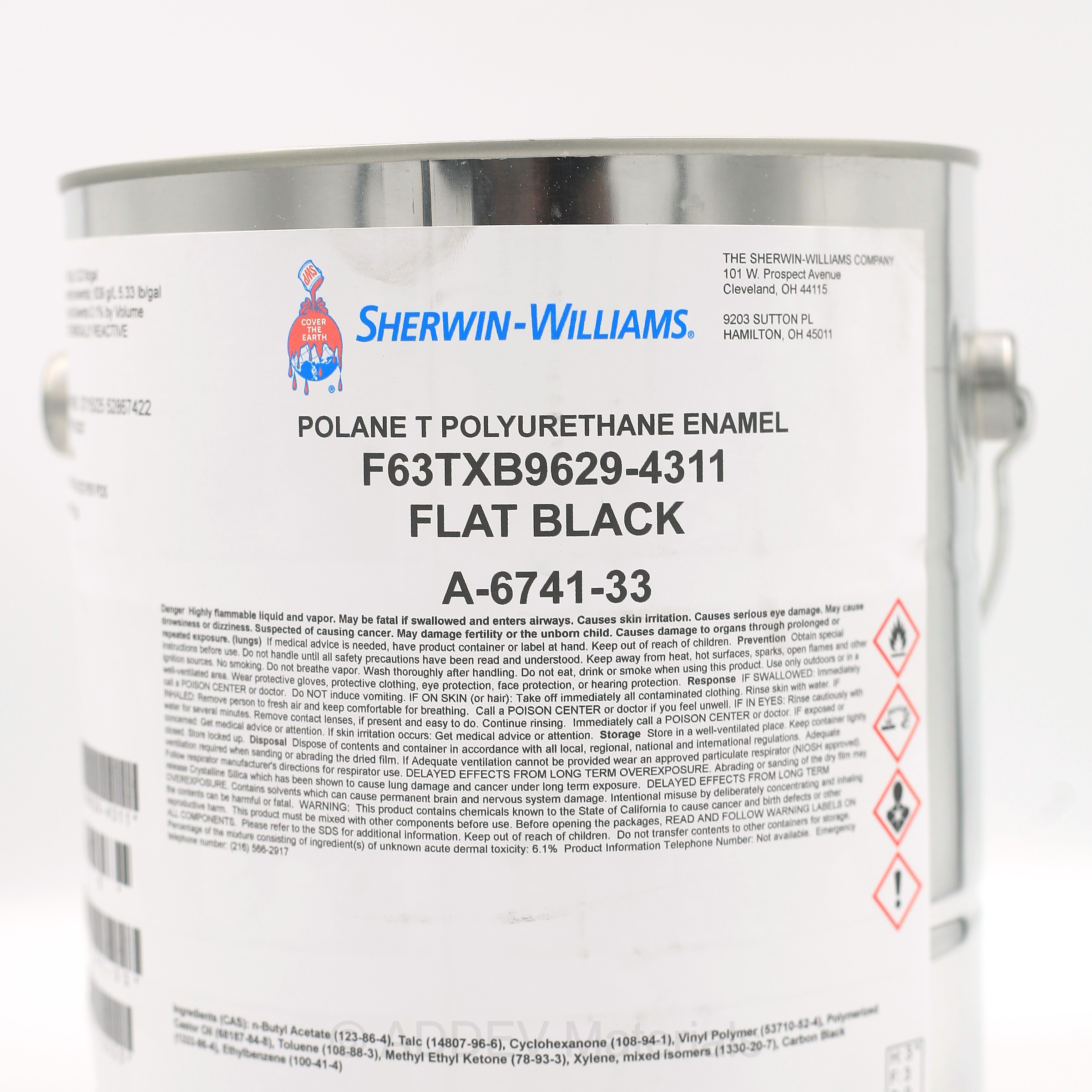 F63TXB9629 POLANE T POLYURETHANE FINISH BLACK F63B12 3.78LTR