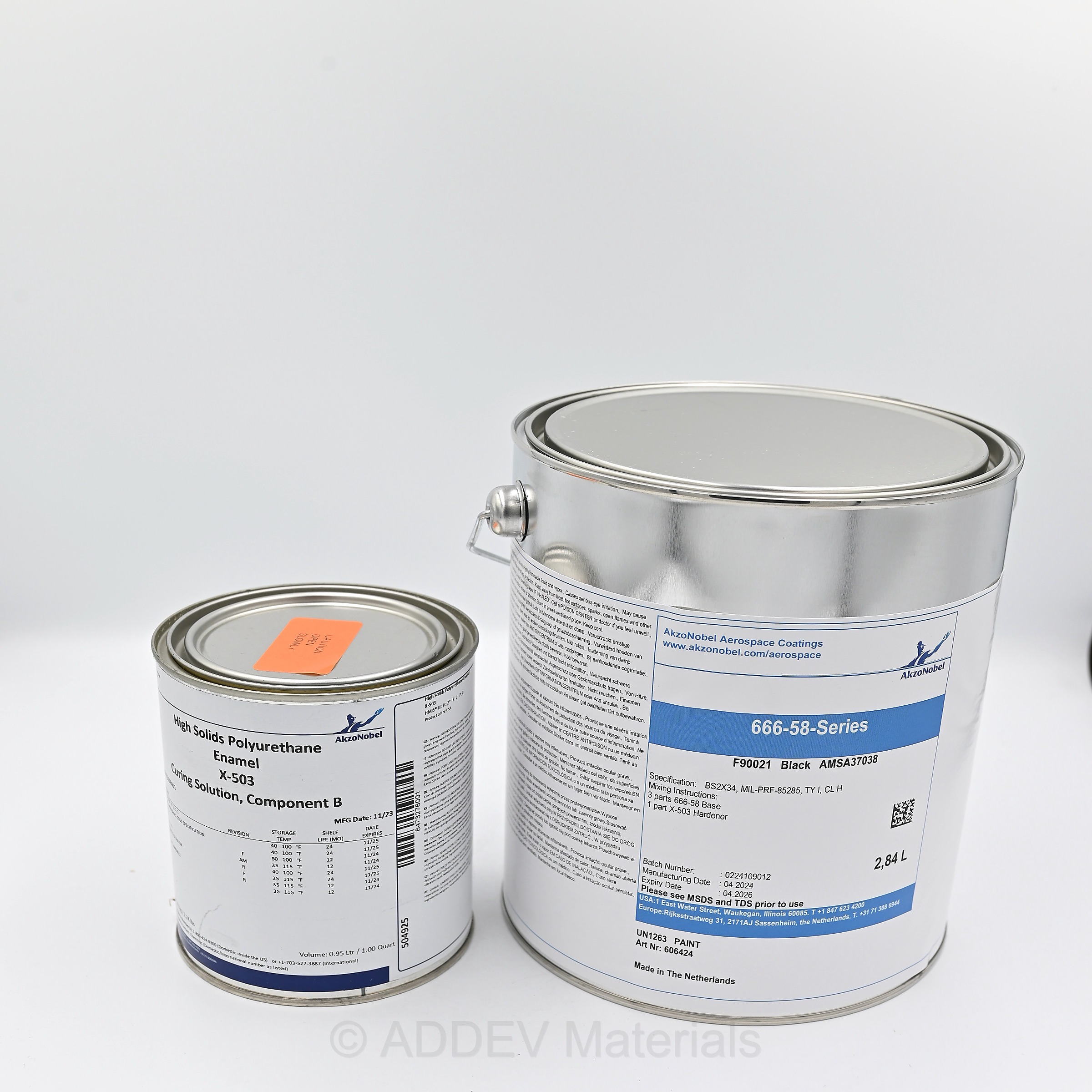 666-58-7038/X503 P/U TOPCOAT AMS-STD-595 37038 BLACK 1USG KT