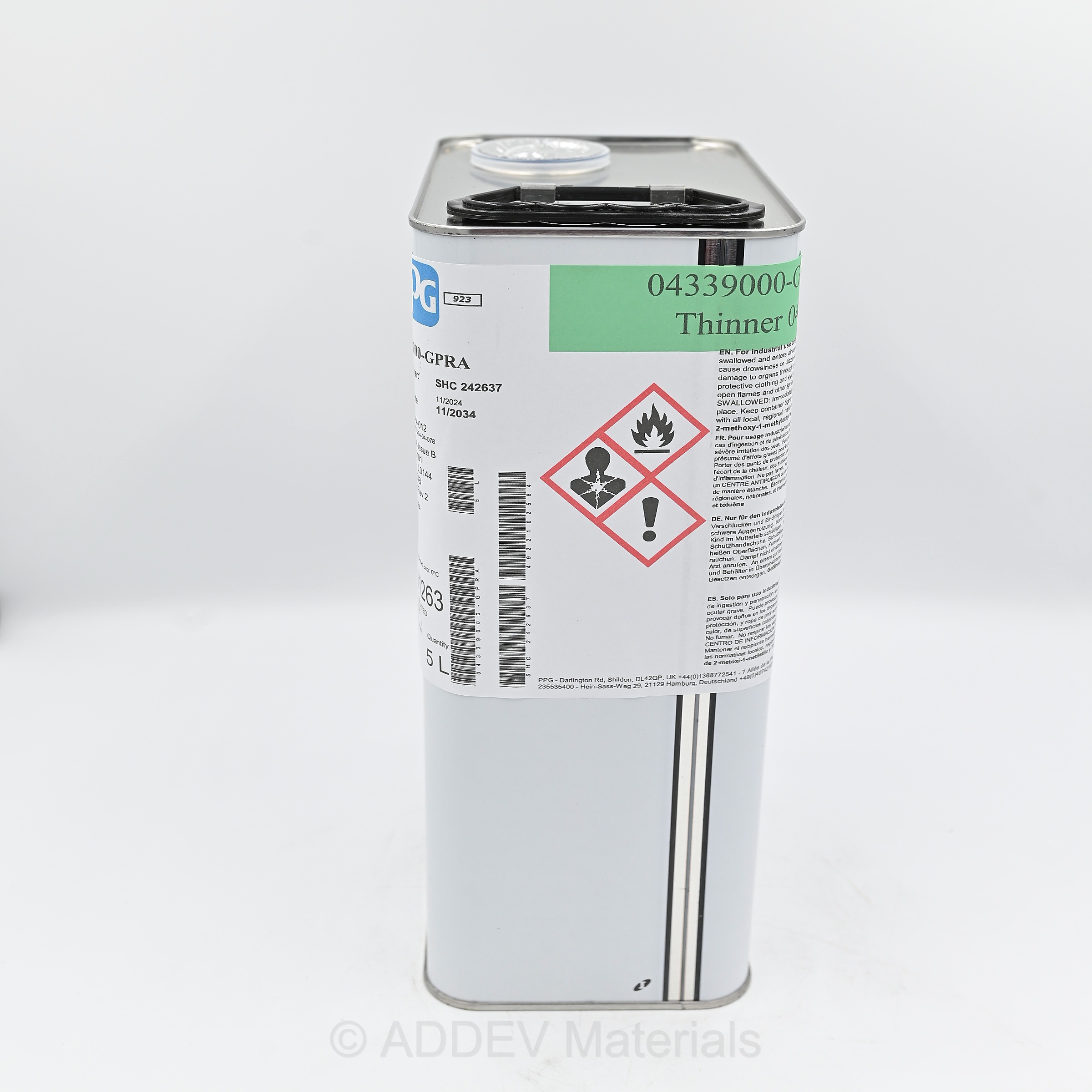 04339000-GPRA THINNER FOR PAC33 5LTR