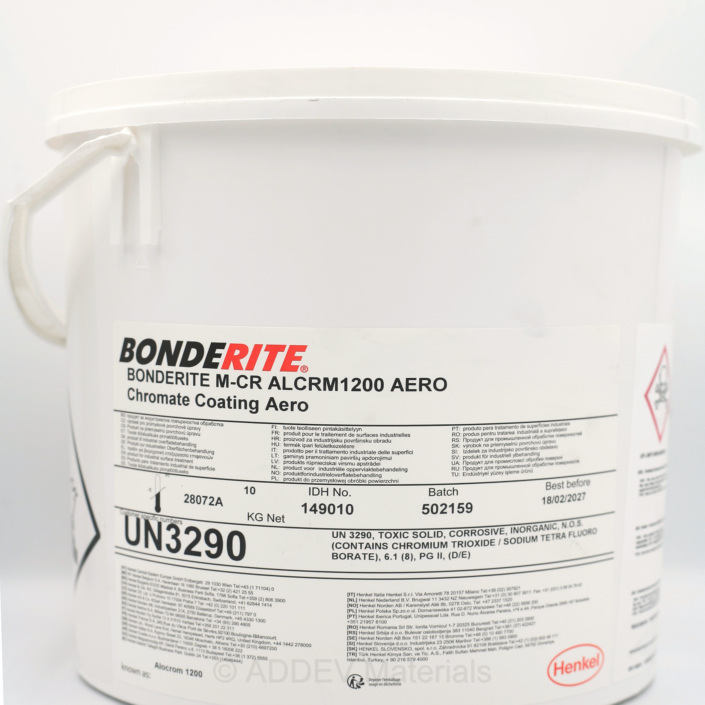 149010 BONDERITE M-CR ALOCROM 1200 AERO POWDER 10KG