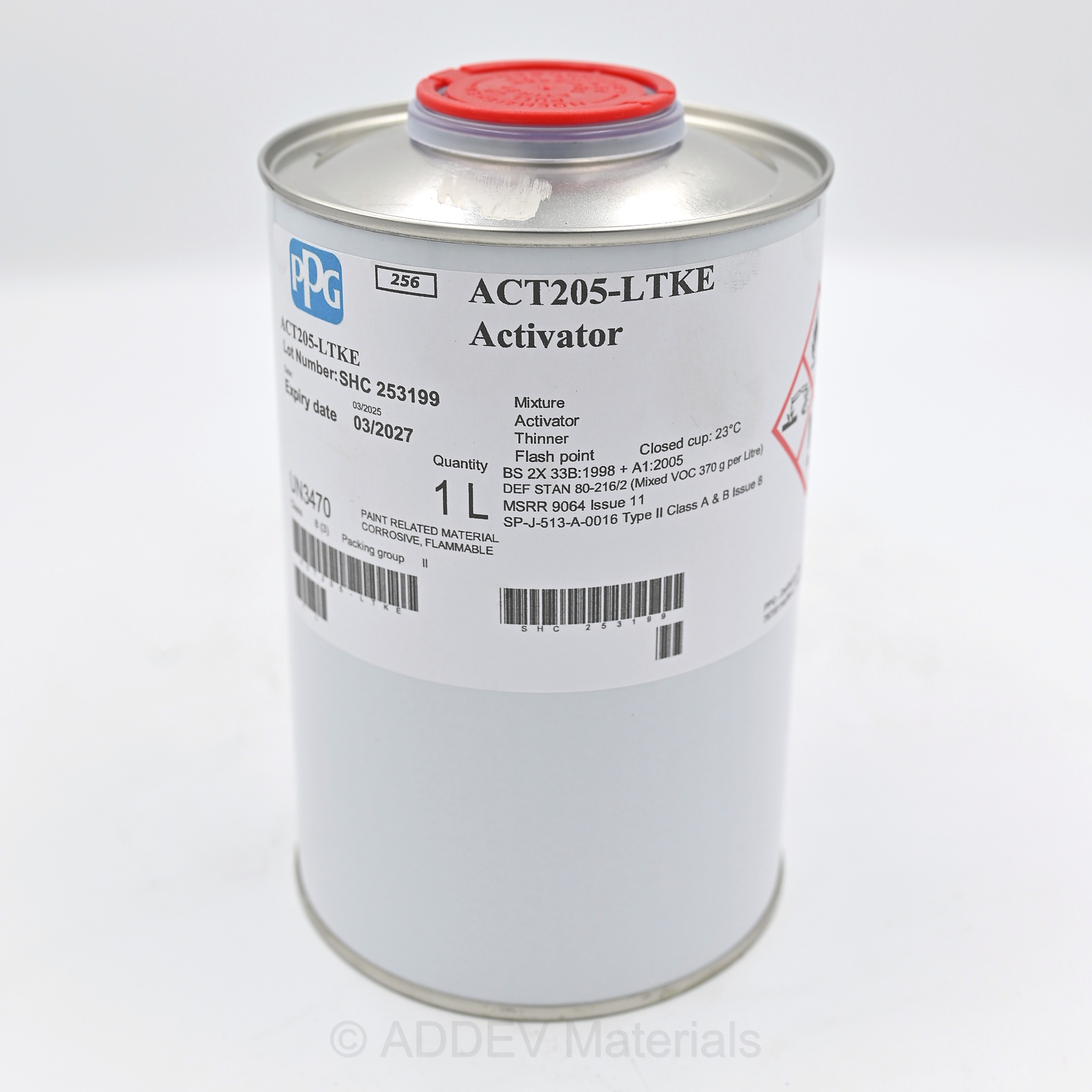 ACT205-LTKE CATALYST FOR PR205 & FR89 1LTR