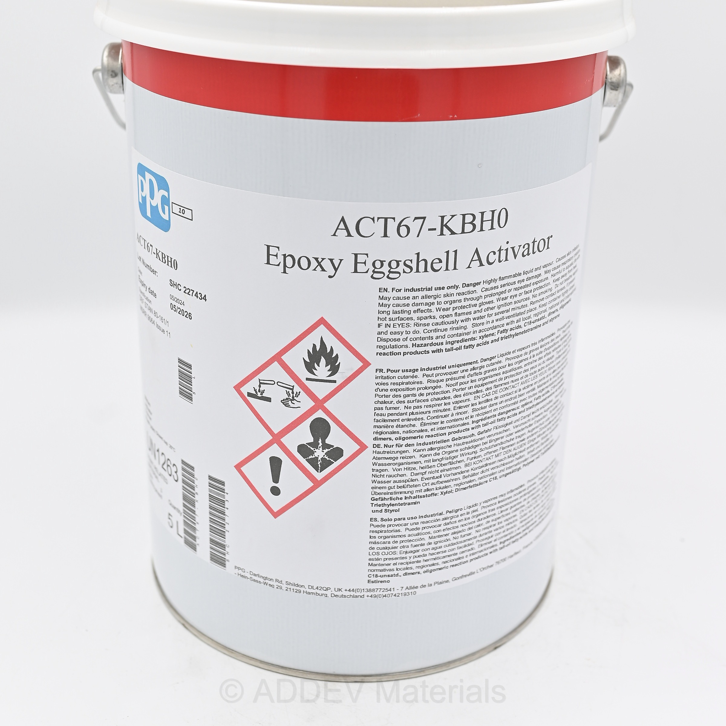 ACT67-KBH0 EGGSHELL ACTIVATOR FOR EC75 5LT