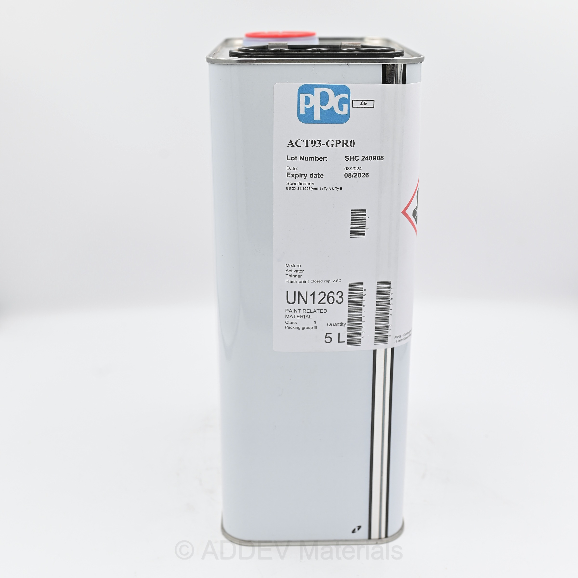 ACT93-GPR0 GLOSS POLYURETHANE ACTIVATOR 5LTR