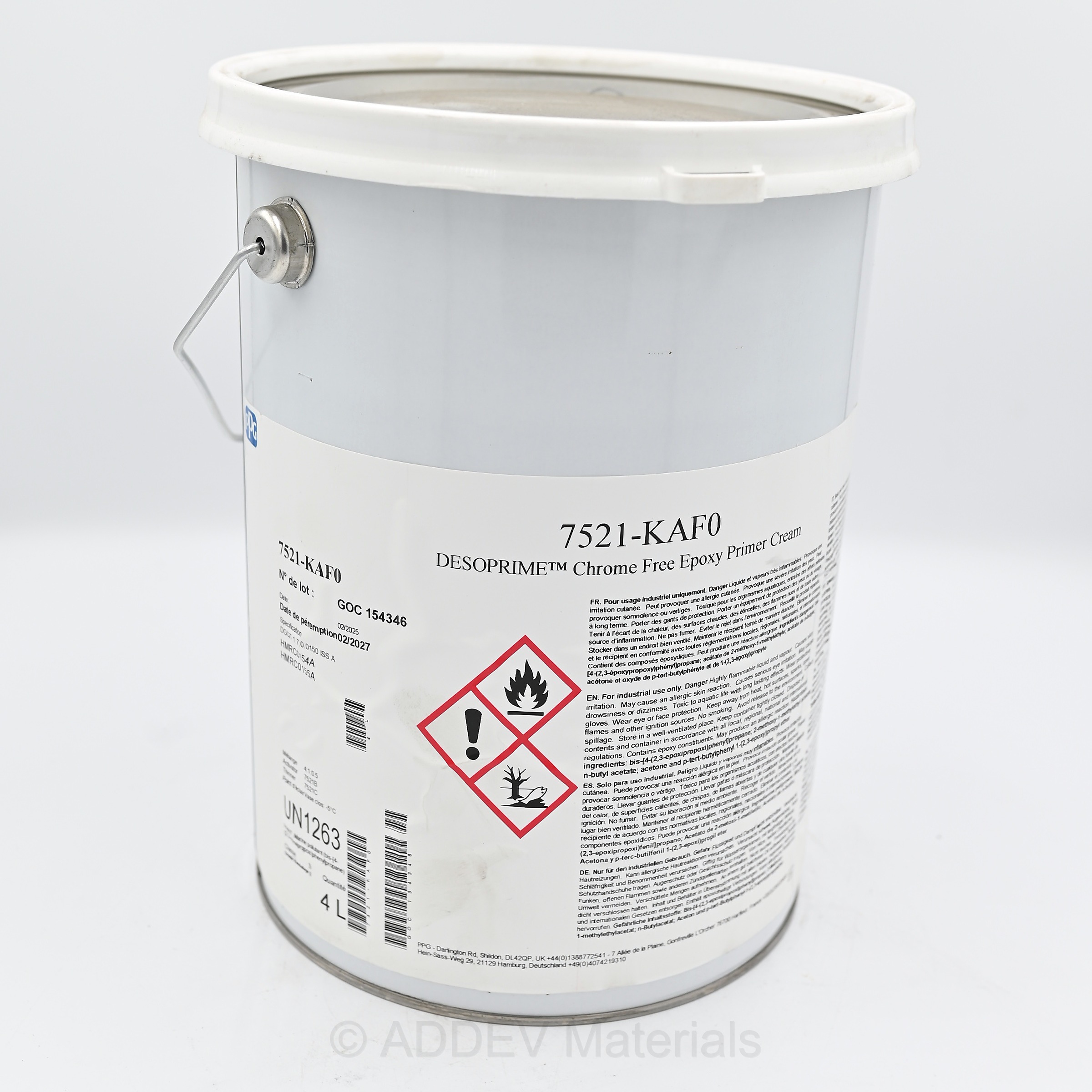 7521-KAF0 CREAM CHROME FREE EPOXY PRIMER 4LTR