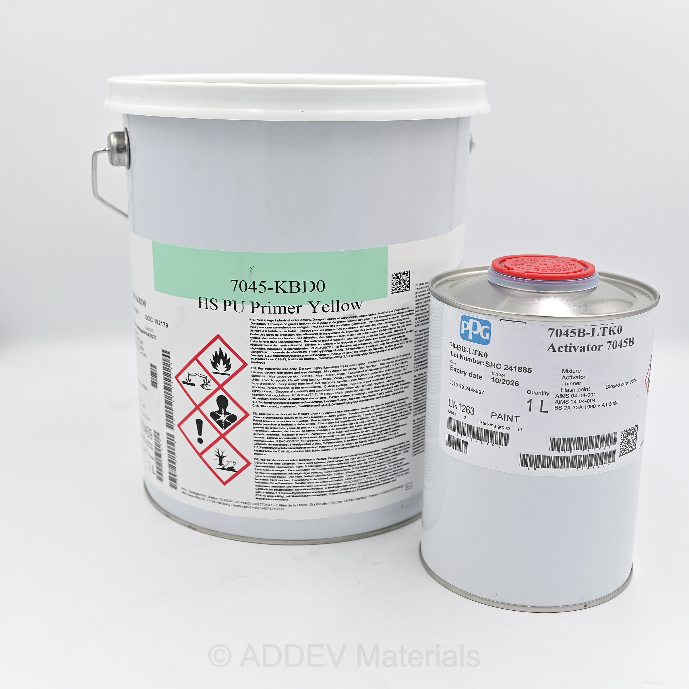7040-QBEU LOW VOC P/U ZINC PHOSPHATE PRIMER GREY 5LTR KIT