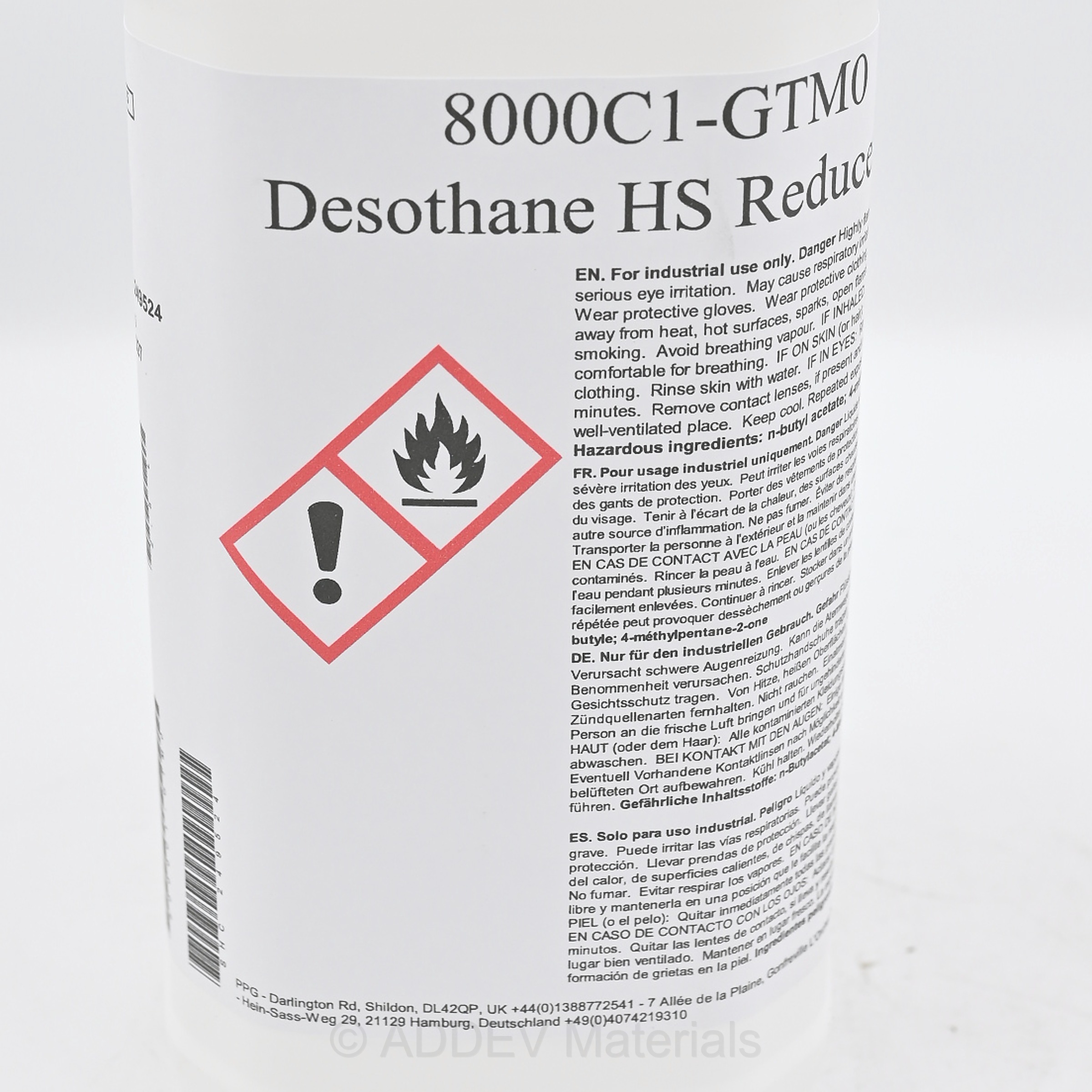 8000C1-GTM0 DESOTHANE THINNER CA8000C1 2.5LTR