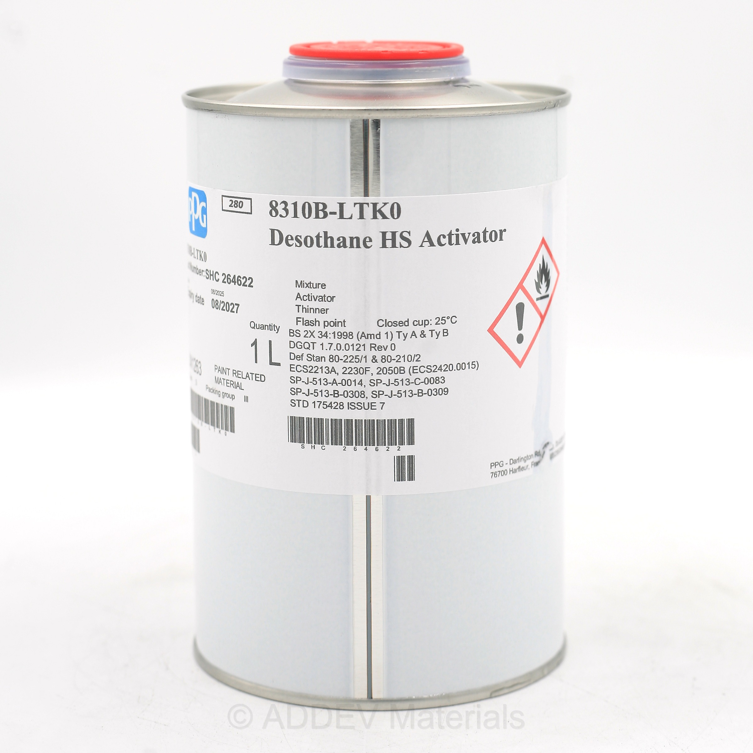 8310B-LTK0 MATT POLYURETHANE ACTIVATOR 1LTR