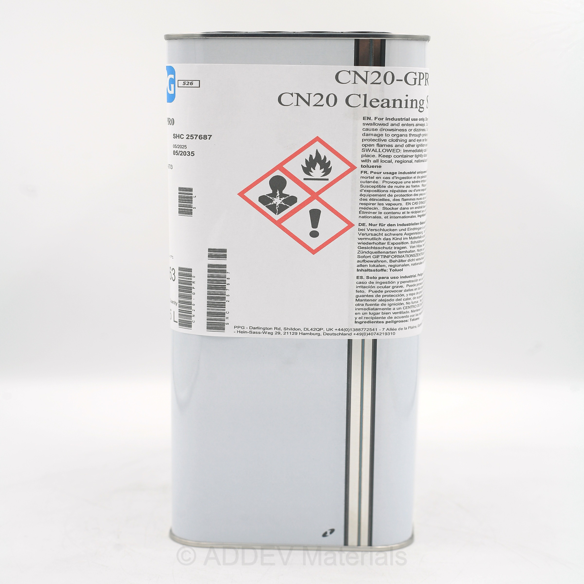 CN20-GPR0 BRUSHWASH CLEANING SOLVENT 5LTR