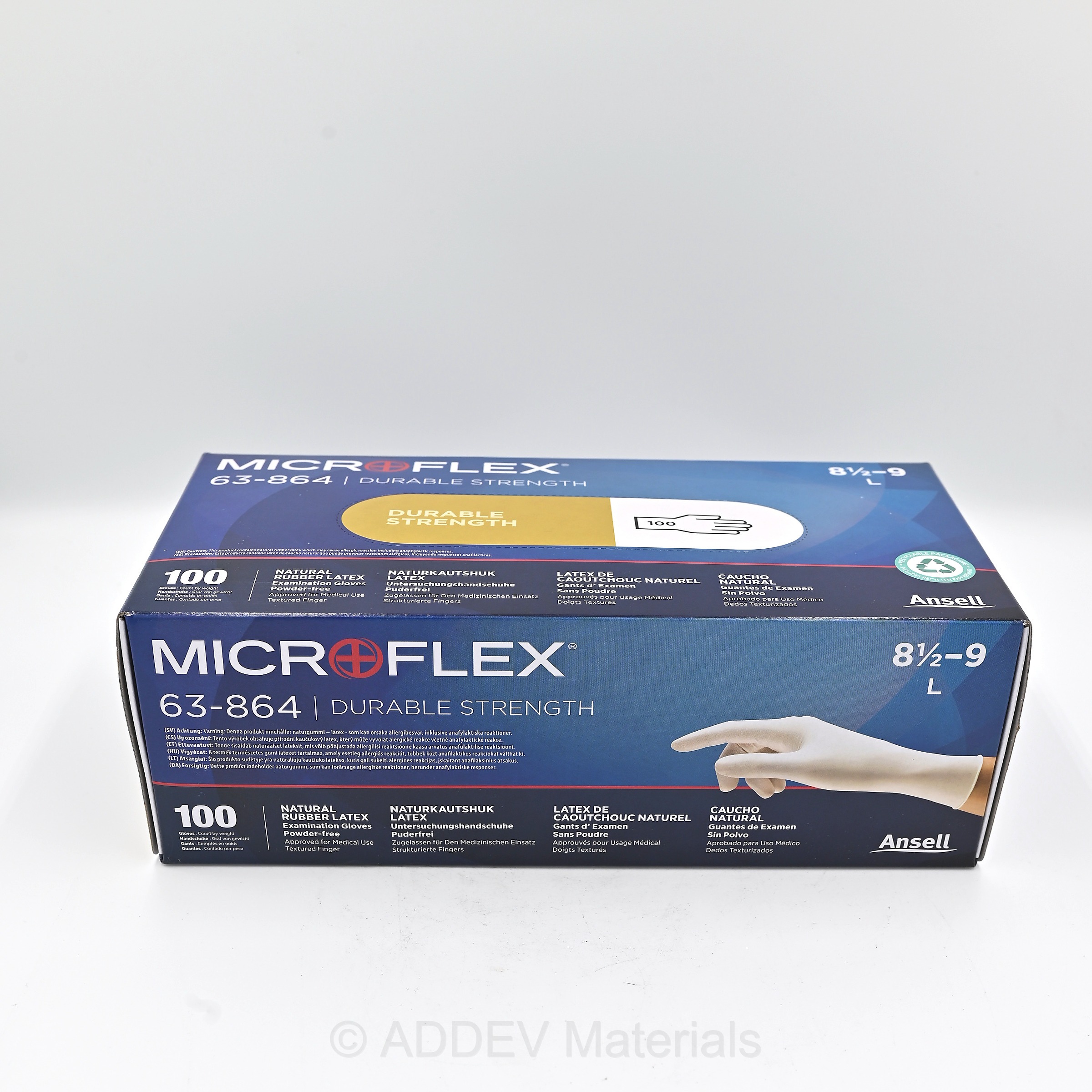 LTXDSP02CLR09/L LARGE LATEX GLOVES BOX 100