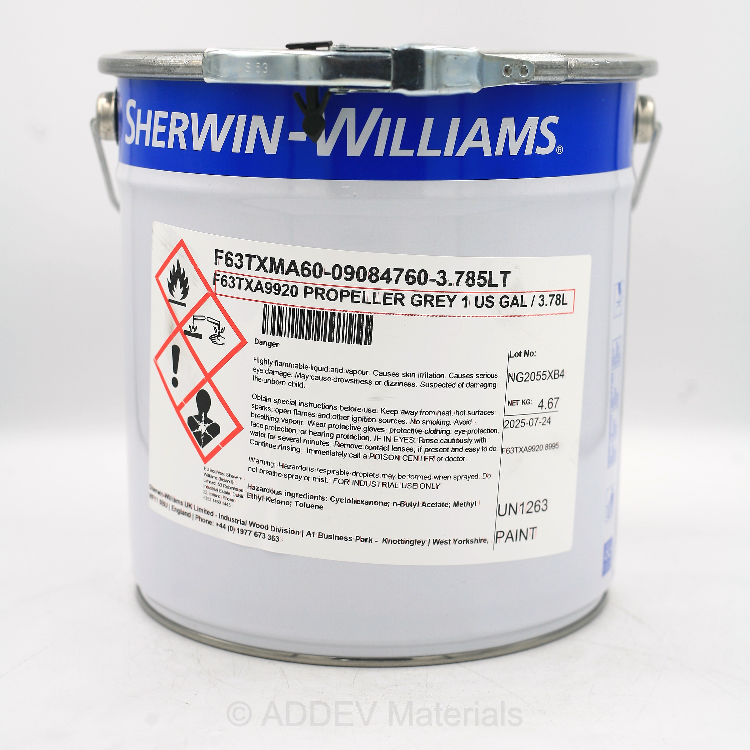 F63TXA9920 POLANE T POLYURETHANE FINISH GREY 3.78LTR