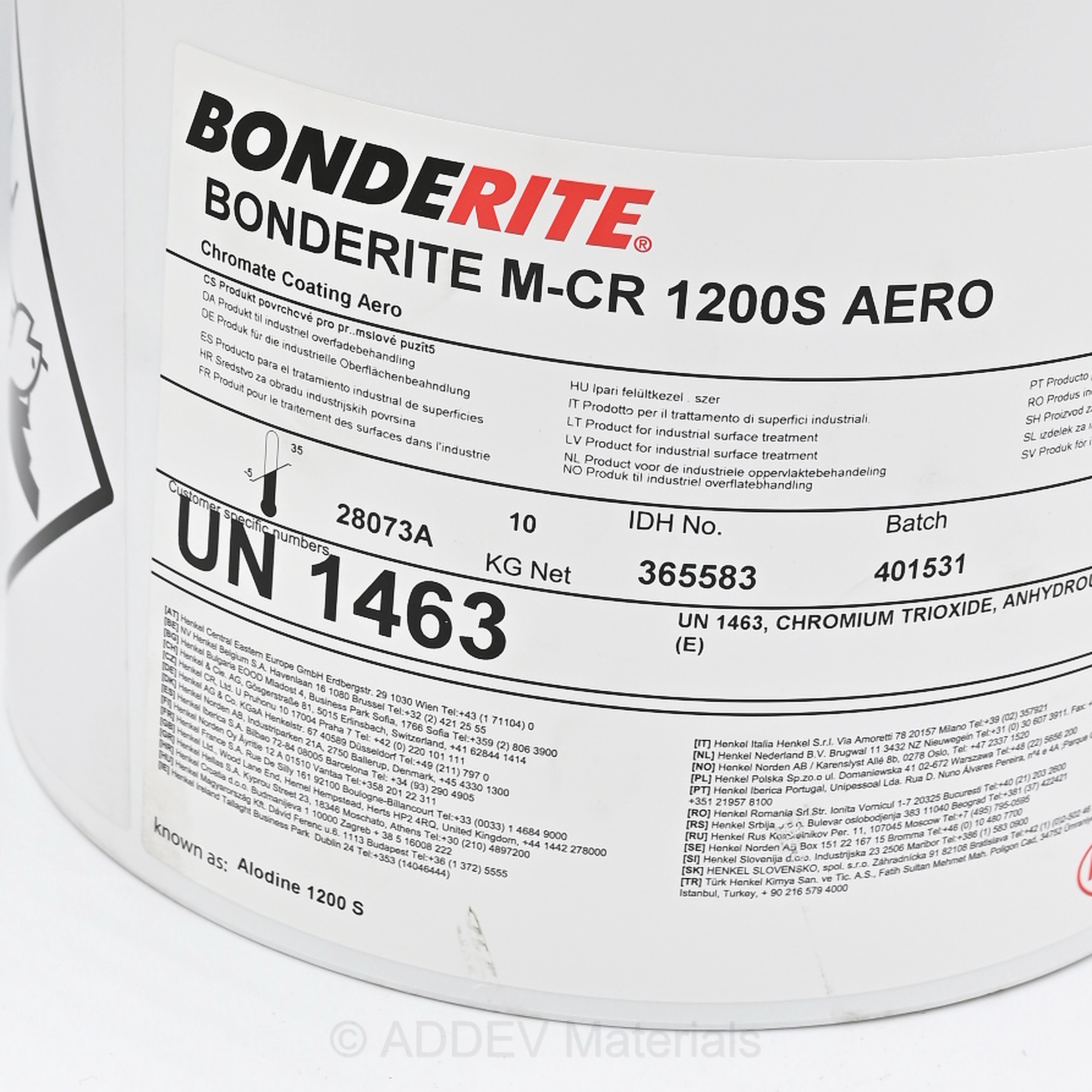 365583 BONDERITE M-CR 1200S AERO 10KG