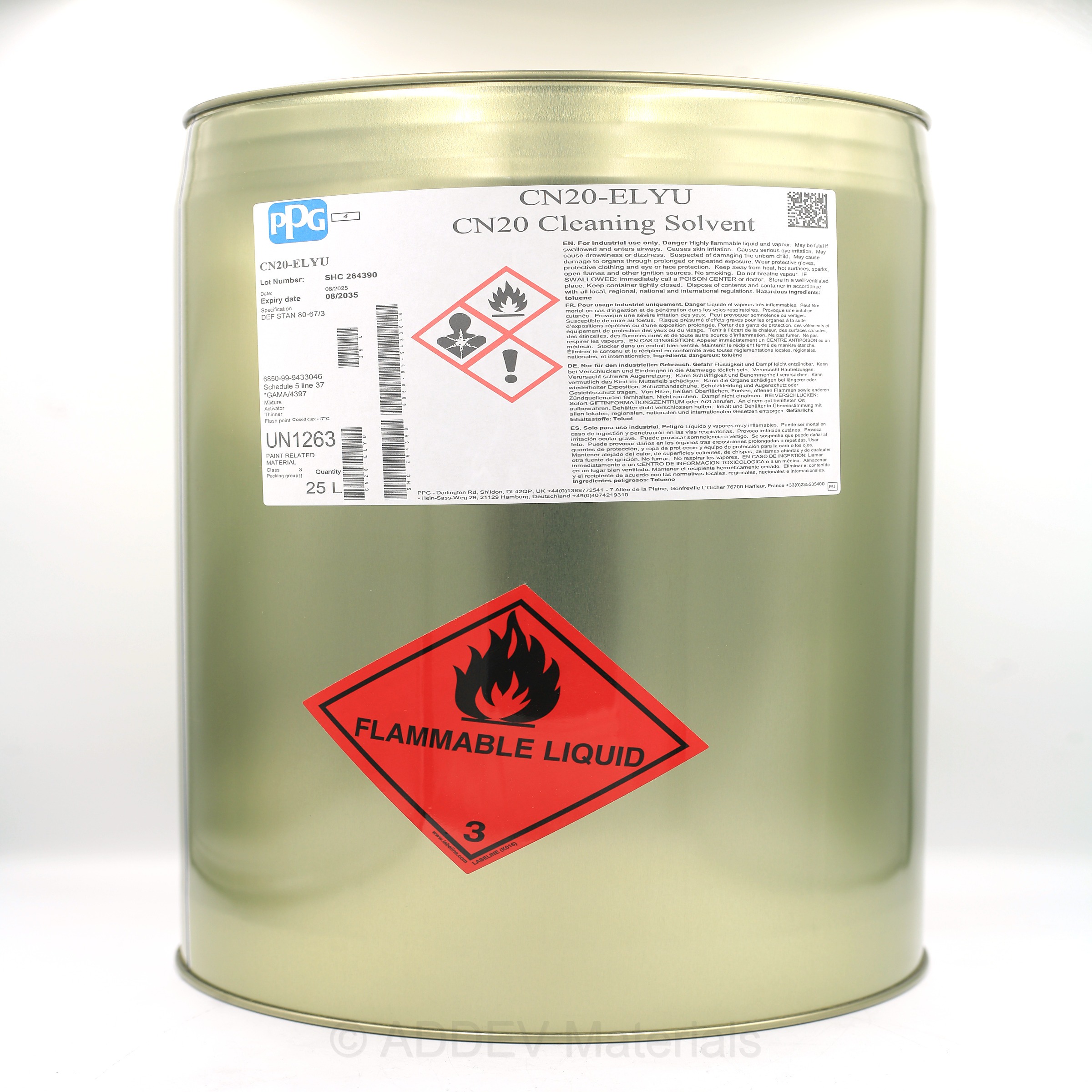 CN20-ELYU BRUSHWASH CLEANING SOLVENT 25LTR