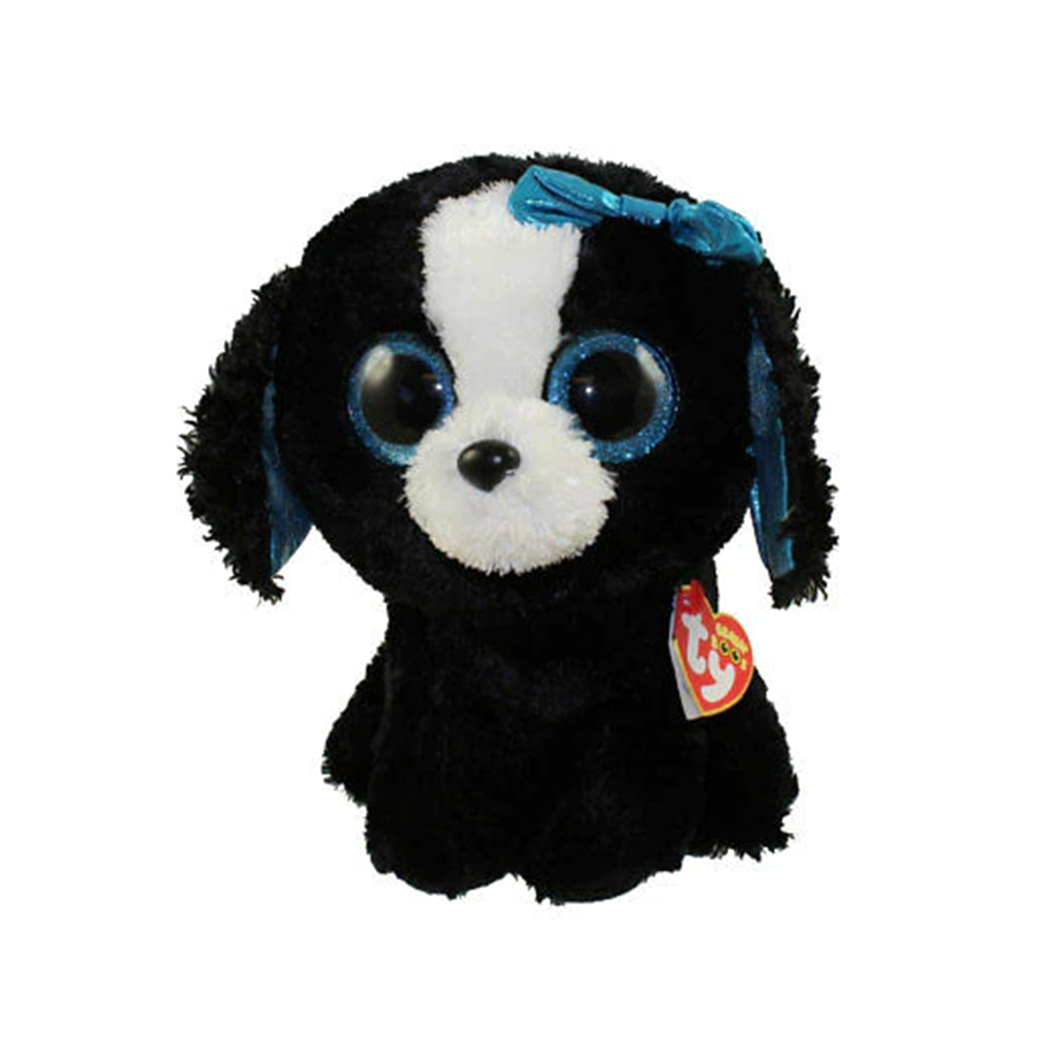 TY - BEANIE BOOS DOG TRACEY BLACK/WHITE MED