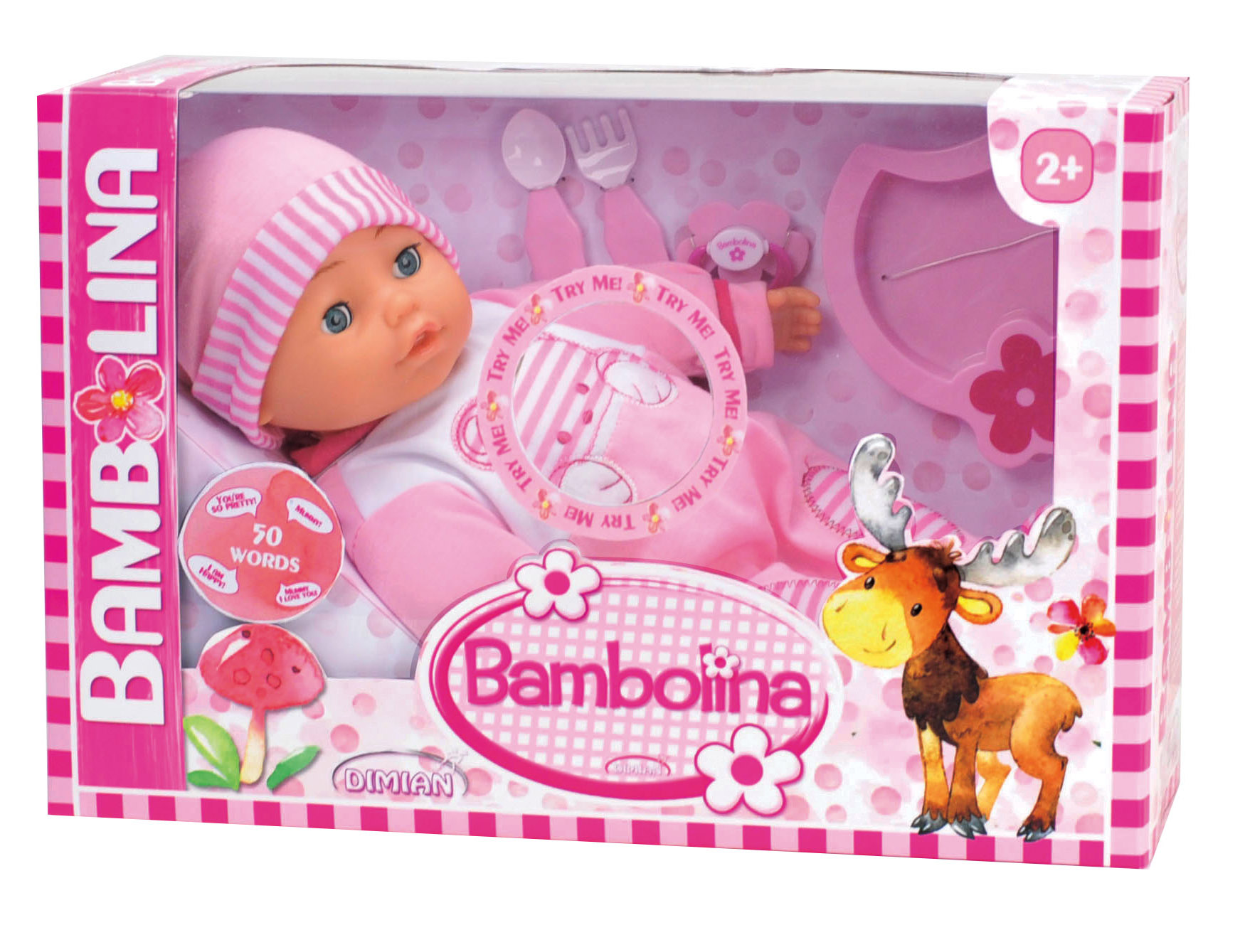 BAMBOLINA - 40CM DOLL WITH ACC WITH 50 WORDS - ENGLISH VERSI