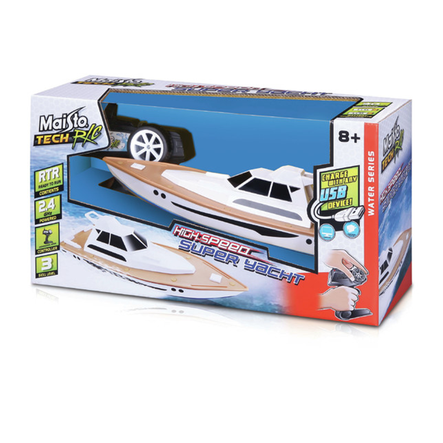 MAISTO Remote Control Speed Boat Super Yacht 2.4 GHz