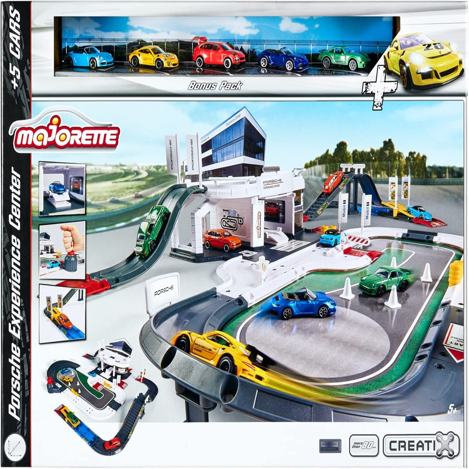 مركز بورش مع مسار و 5 سيارات