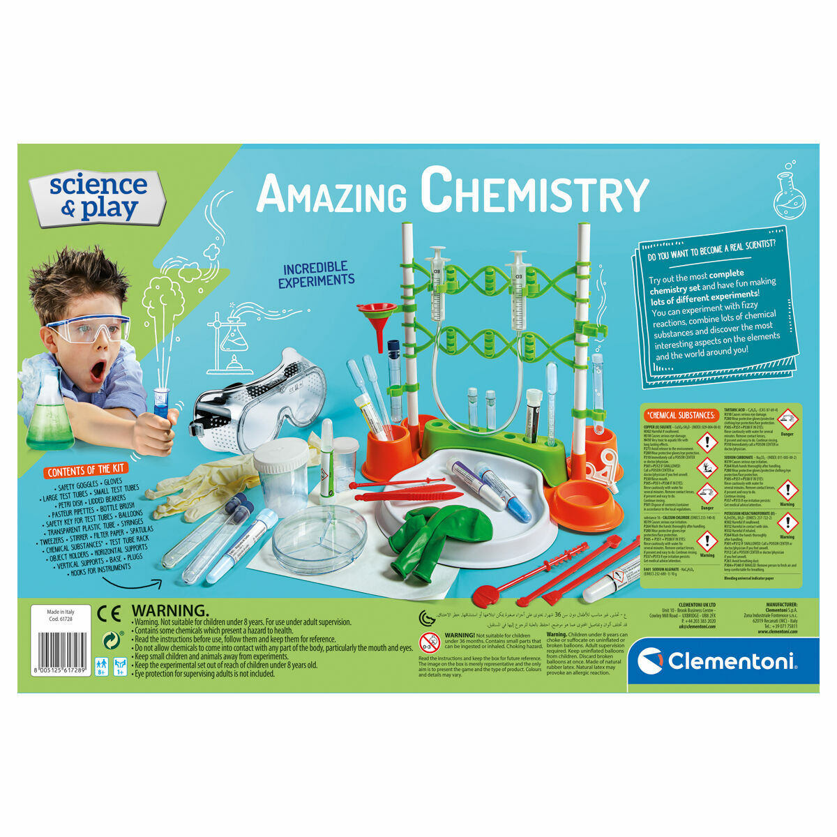 كلمنتوني لعبة معمل الكيمياء المذهل - للأطفال من عم...