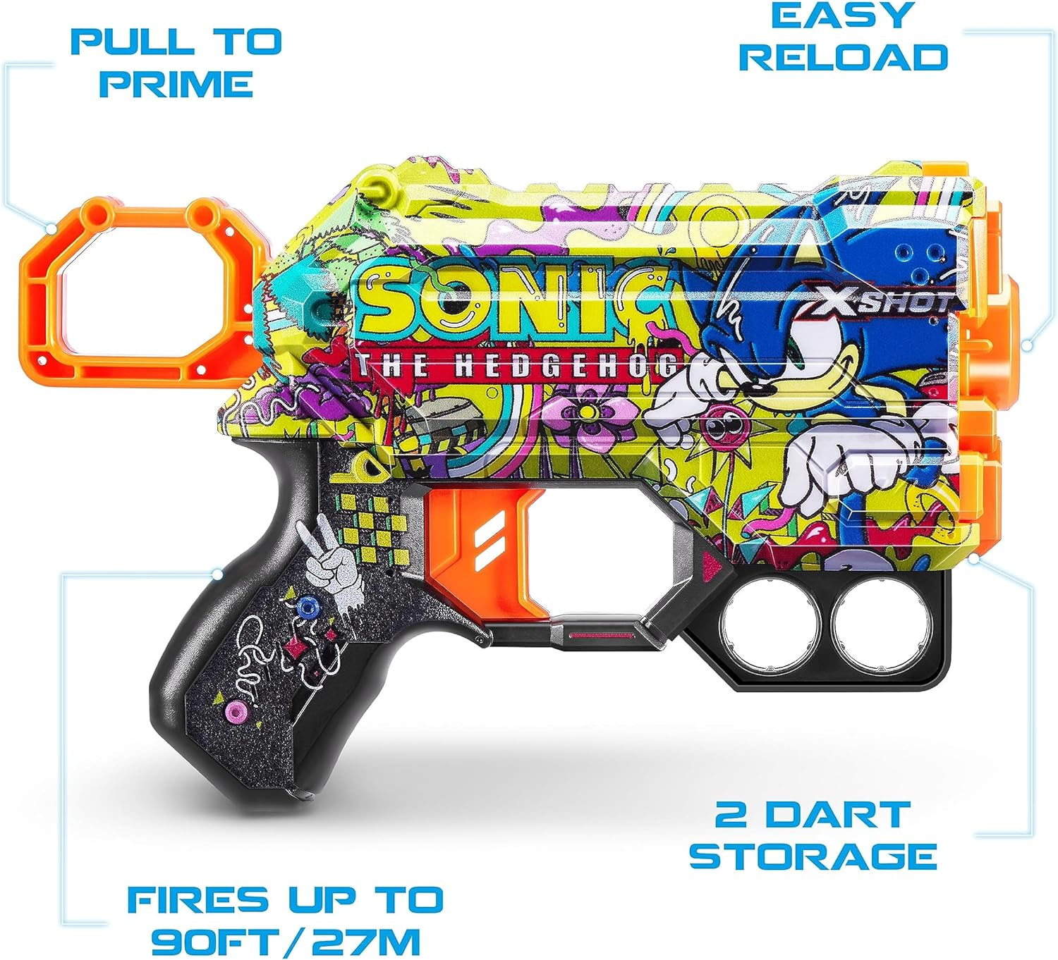X-Shot - Skins Flux Sonic Hyper Spike (S1) (8 Darts) - Toysrus